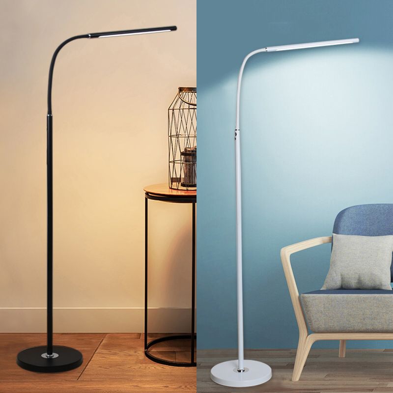 Modern Strip Floor Lamp Metal Single Light LED Floor Light for Living Room