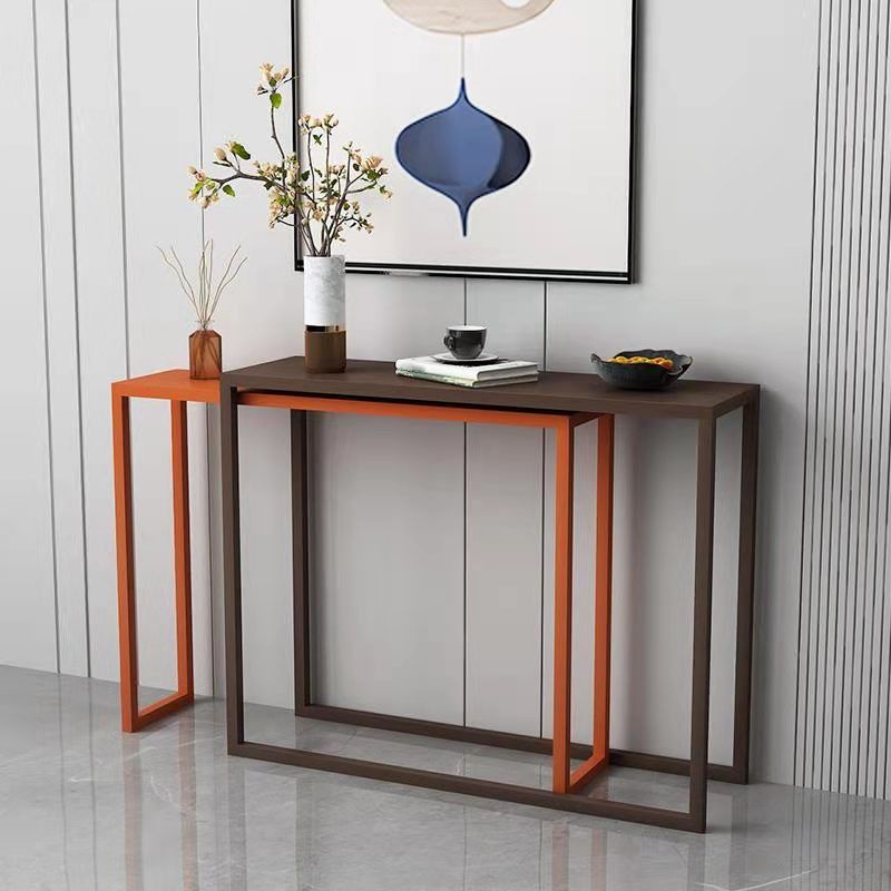 Scratch Resistant Ironcraft Rectangle Console Table Contemporary Accent Table