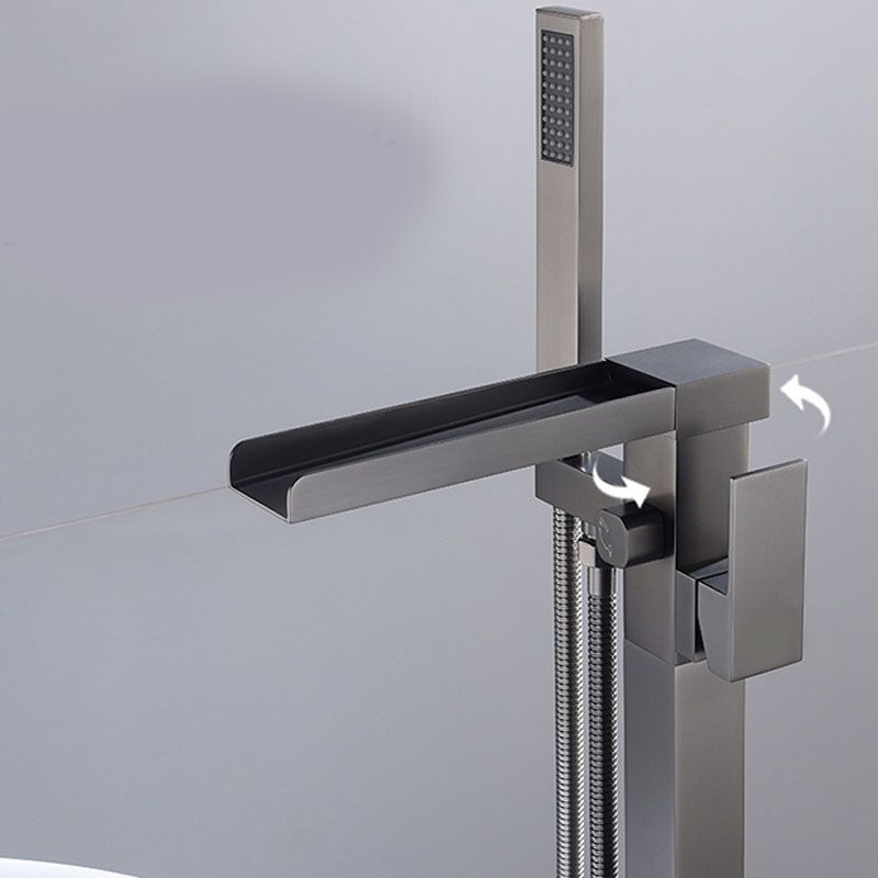 Modern Brass Freestanding Bathtub Faucet with Hose Bathtub Faucet