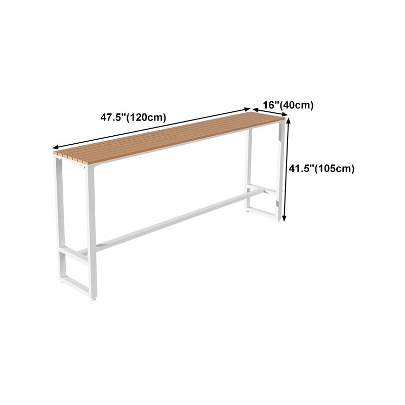 Rectangle Bar Dining Table Contemporary Bar Dining Table with Trestle Base