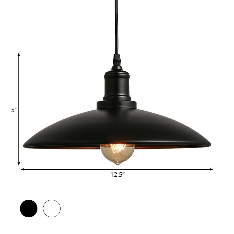 Farmale leggero in metallo a forma di cupola a forma di pianta da pranzo a 1 luce kit lampada sospesa