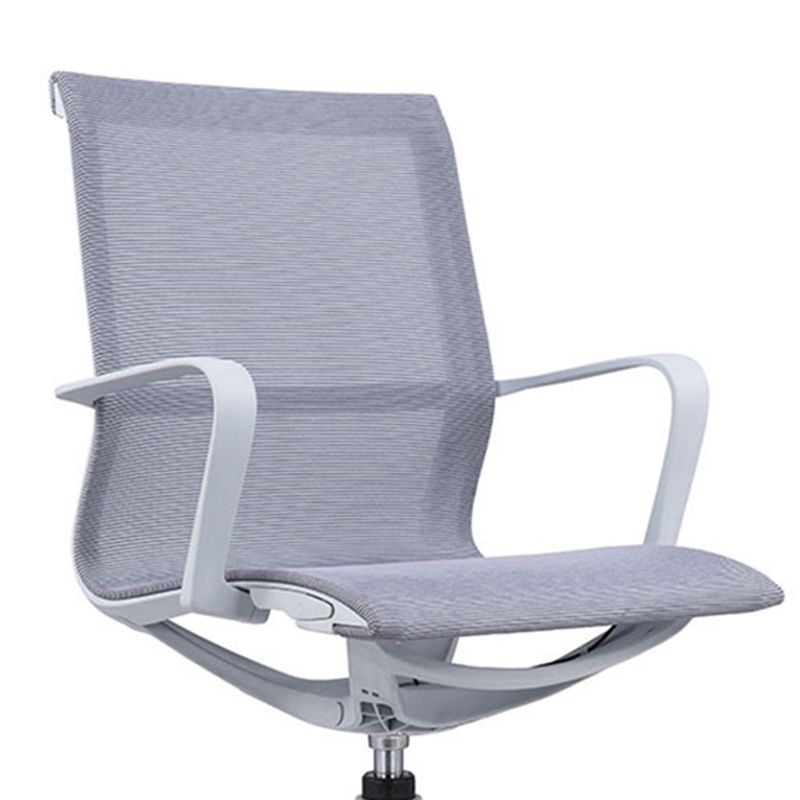 Modern Desk Chair Mesh Computer Chair Mid-Back Chair with Wheels/No Wheels