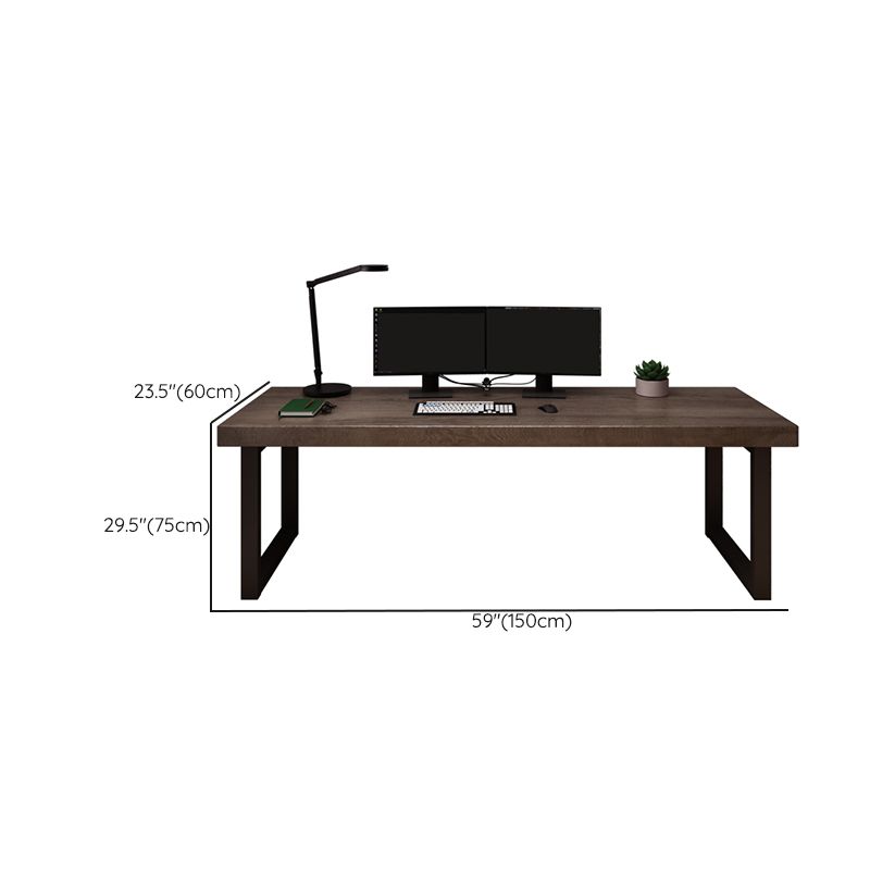 Solid Wood Rectangular Writing Desk Home Modern Meeting Desk for Office