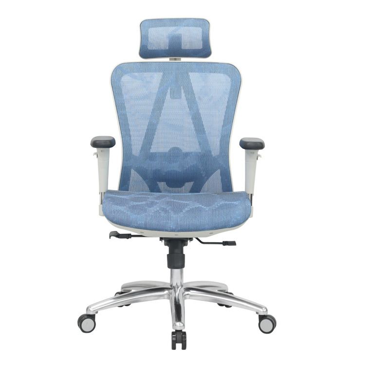 Contemporary Arm Chair Adjustable Arms Tilt Mechanism Pillow Included Office Chair