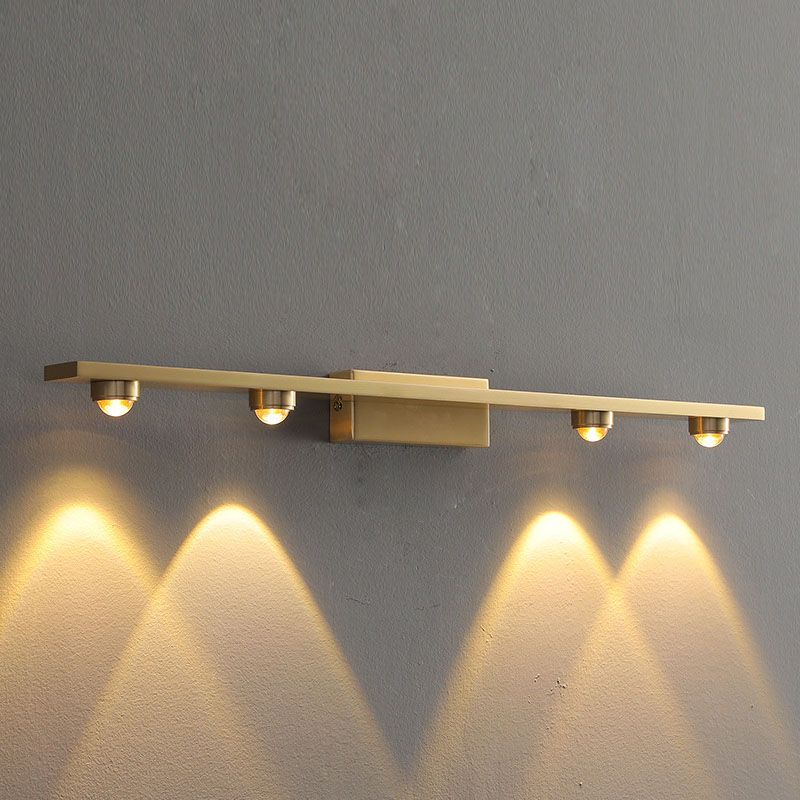 Metal Multi Lights Wall Light Fixtures Modern Style Linear Wall Mounted Light Fixture