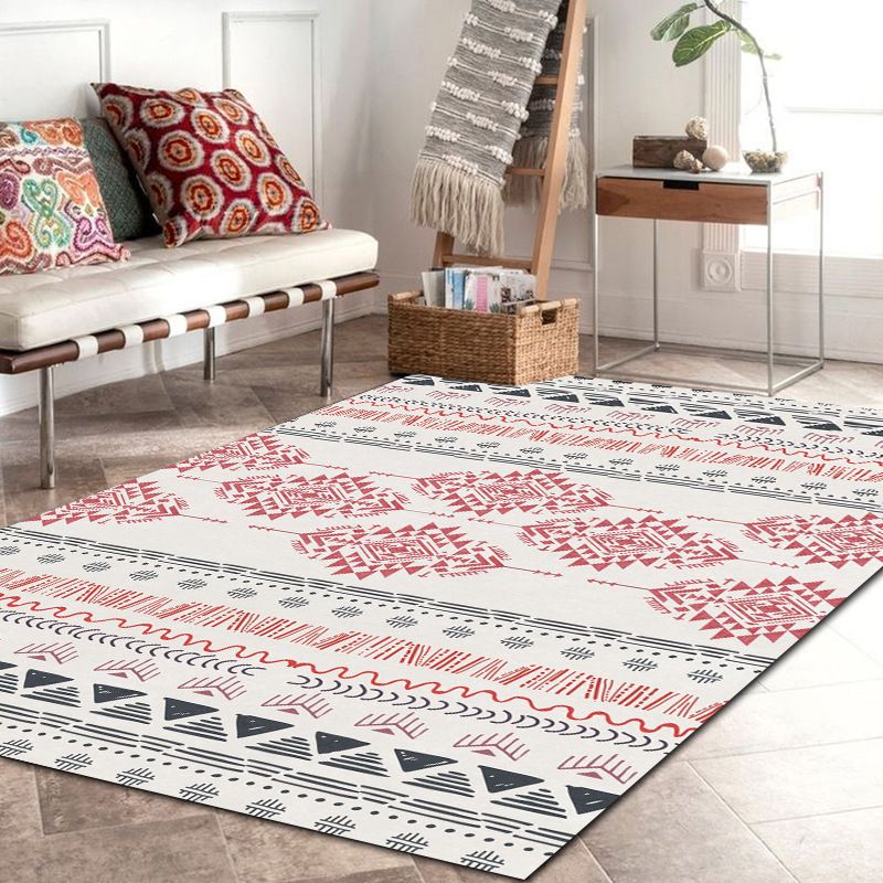 Tapis à imprimé tribal distinctif Victoria Americana Carpet Tapis lavable en polypropylène pour le salon