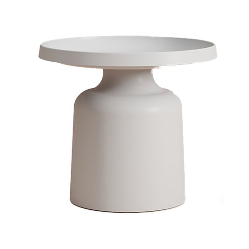 Tray Top Accent Side Table Metal Pedestal Side End Snack Table