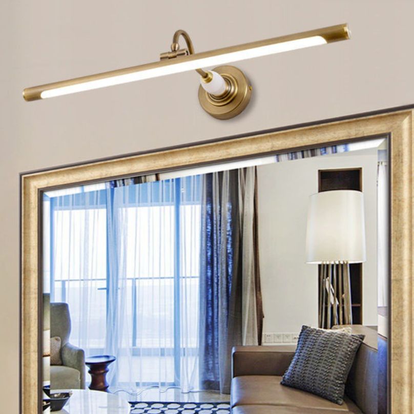 Metal Linear Shape Mirror Wall Light Modern 1-Light Mirror Wall Light Sconces