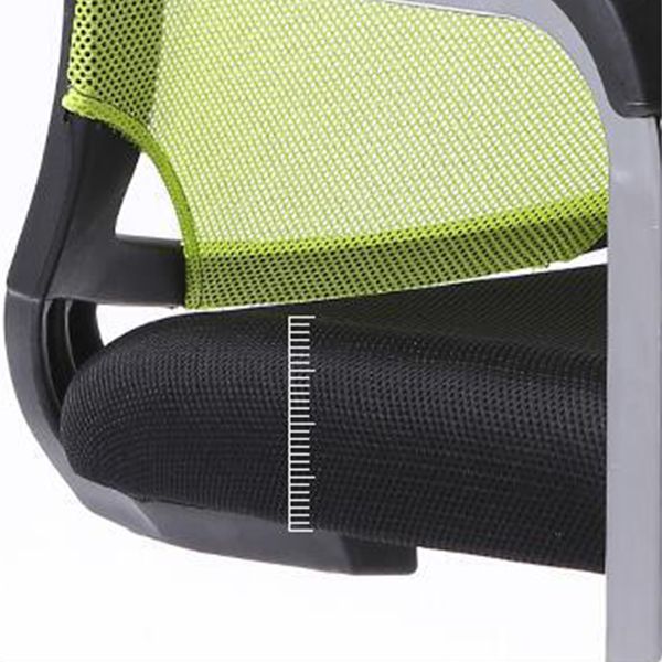 21"W Contemporary Arm Chair Black Breathable AirGrid Upholstered Desk Chair