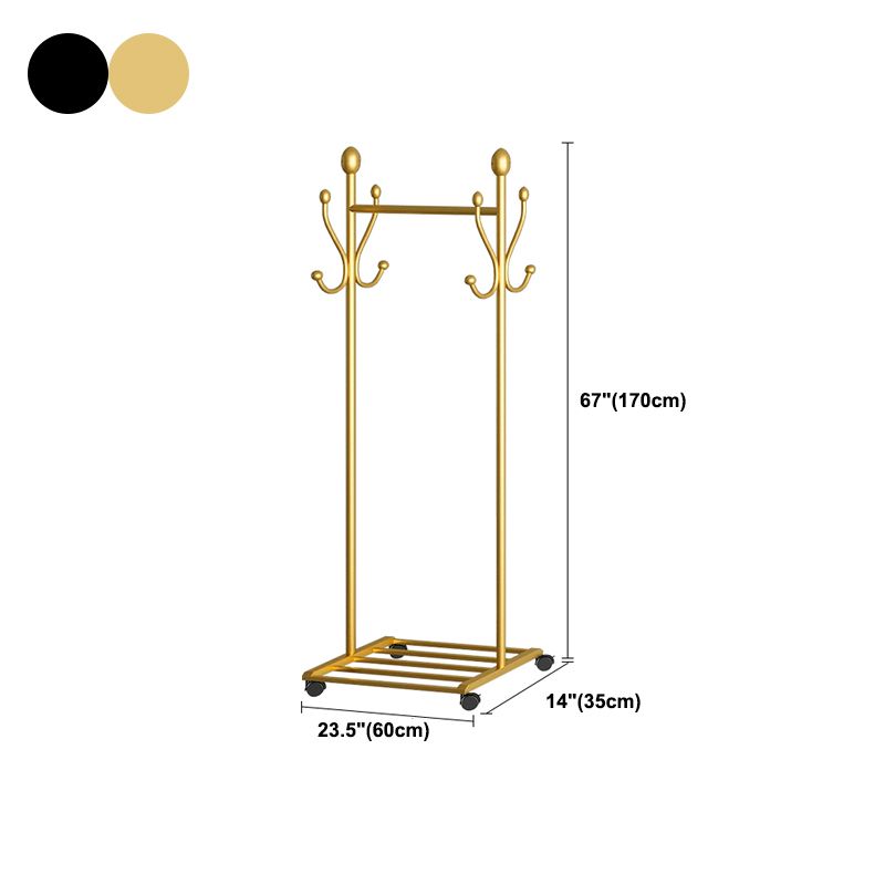 Industrial Hall Stand Metal Shelving Included Free Standing Coat Rack