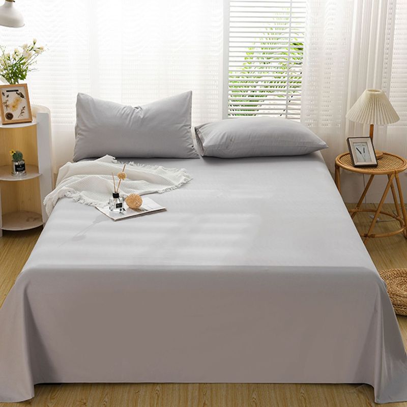 Solid Color Bed Sheet Set 100 Cotton Soft & Smooth Bed Sheet Set