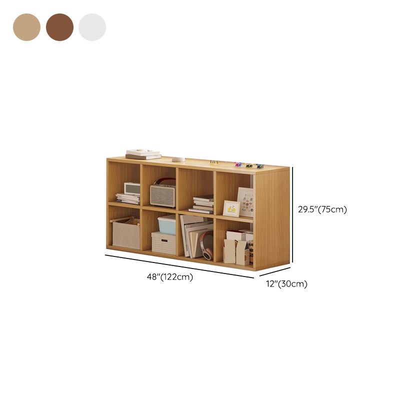 Wood Cubby Storage Bookcase Contemporary Children's Storage Bookcase