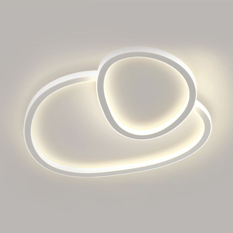 Modern Style Multi-Ring Shape Flush Mount Acrylic Ceiling Light for Living Room