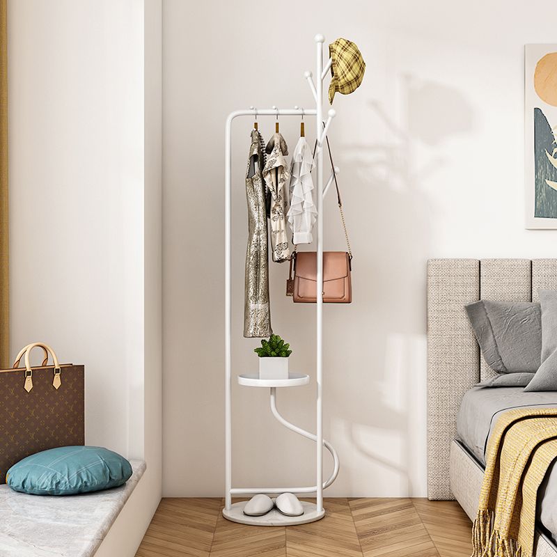 Gorgeous Metal Coat Rack Creative Coat Hooks Hall Stand with Shelve