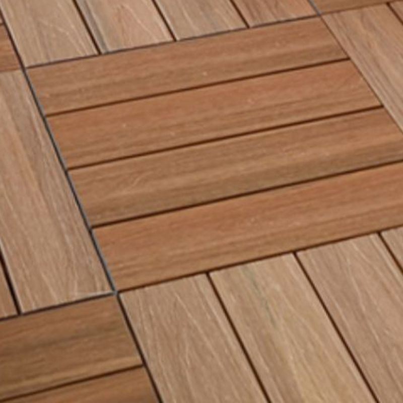 Outdoor Floor Board Wooden Square Stripe Composite Floor Patio