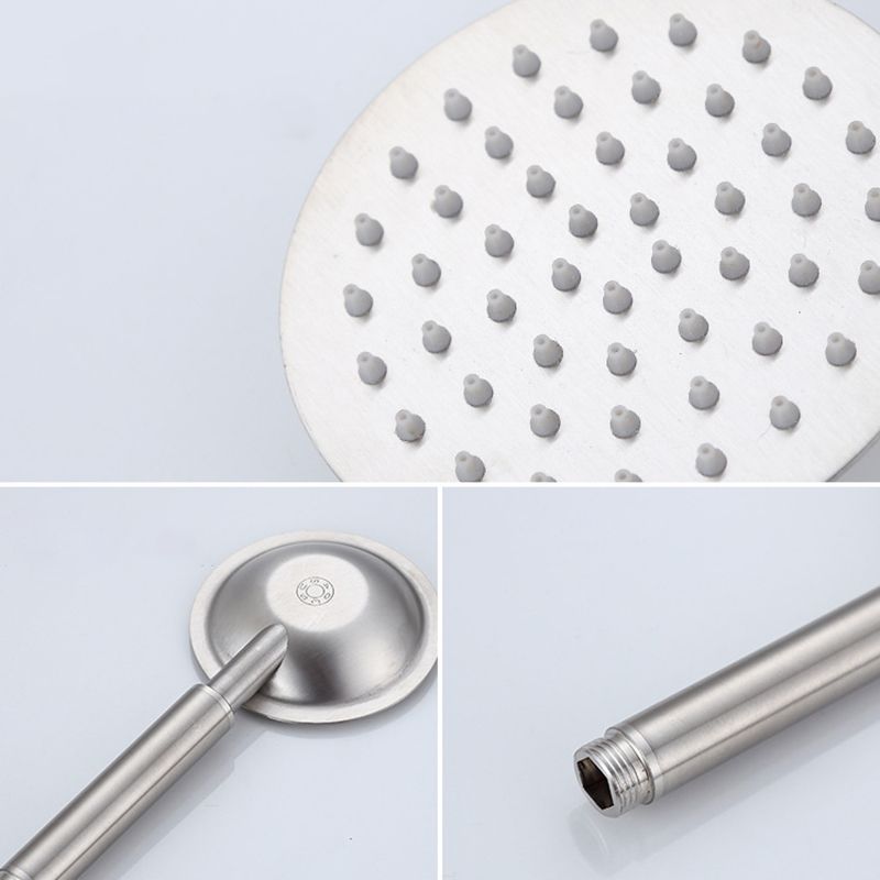 Contemporary Shower Combo Handheld Shower Head Stainless Steel Wall-Mount Shower Head