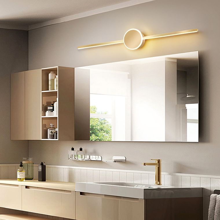 Modern Minimalist Style Linear Vanity Sconce Lights Metal Bar Light for Toilet