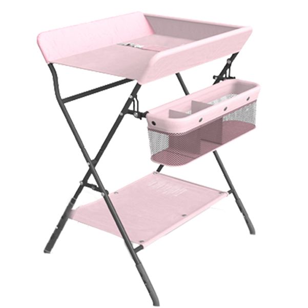 Flat Top Baby Changing Table Folding Changing Table with Safety Rails