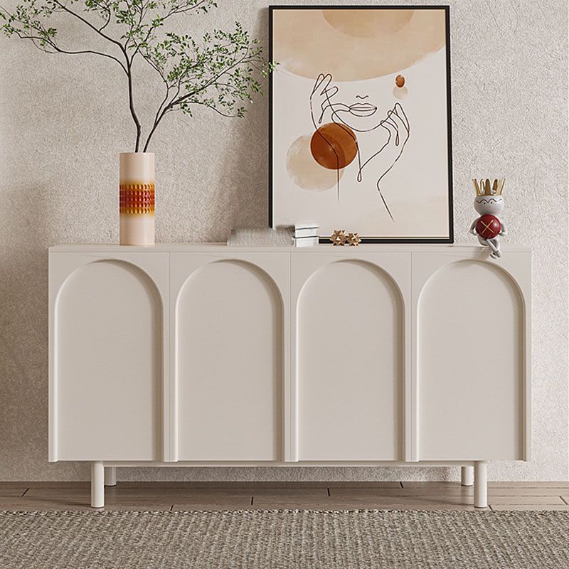 Wood Buffet Contemporary Style Sideboard Table with Cabinets