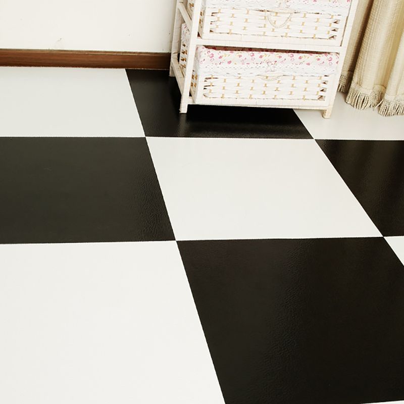 Modern Fabric Look Plastic Floor Water Resistant Square Edge Floor Tiles