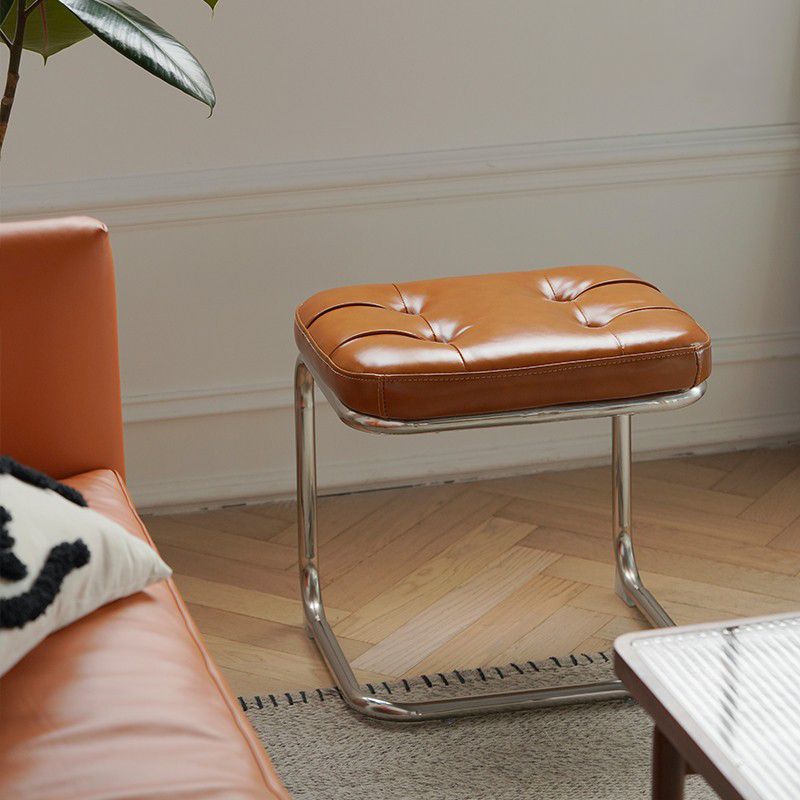 Contemporary Upholstered Bench Rectangle Bedroom Bench in Brown with Legs