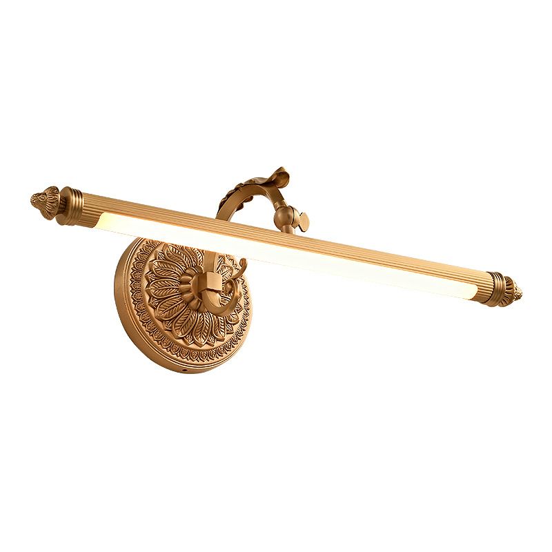 Single Modernism Bathroom Vanity Light LED Bath Bar in Brass/Bronze Finish