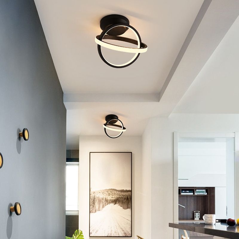 Circle Semi Flush Mount Leuchte ultra-intensive Metall Deckenleuchten für den Flur