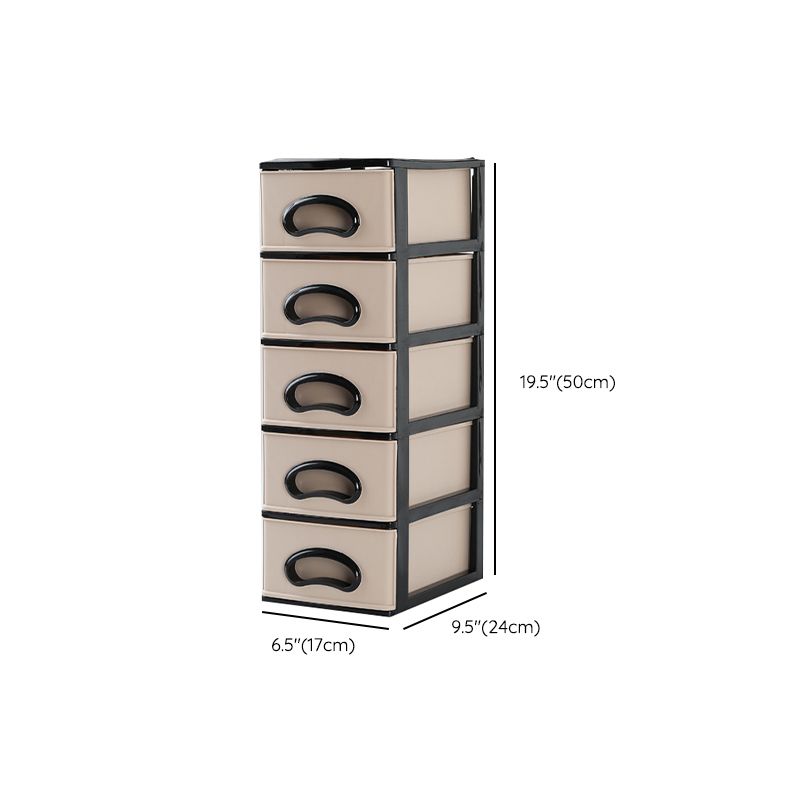 Vertical Filing Cabinet Plastic Drawers File Cabinet for Home and Office