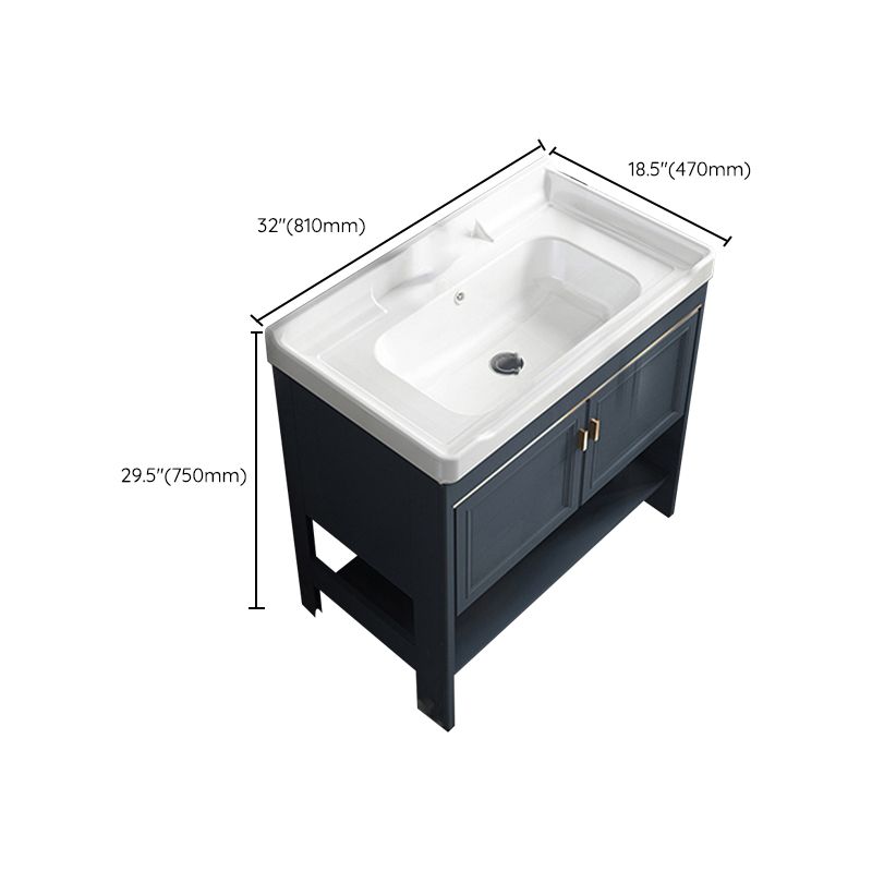 Glam Bathroom Vanity Set Freestanding Faucet Included Bathroom Sink Vanity