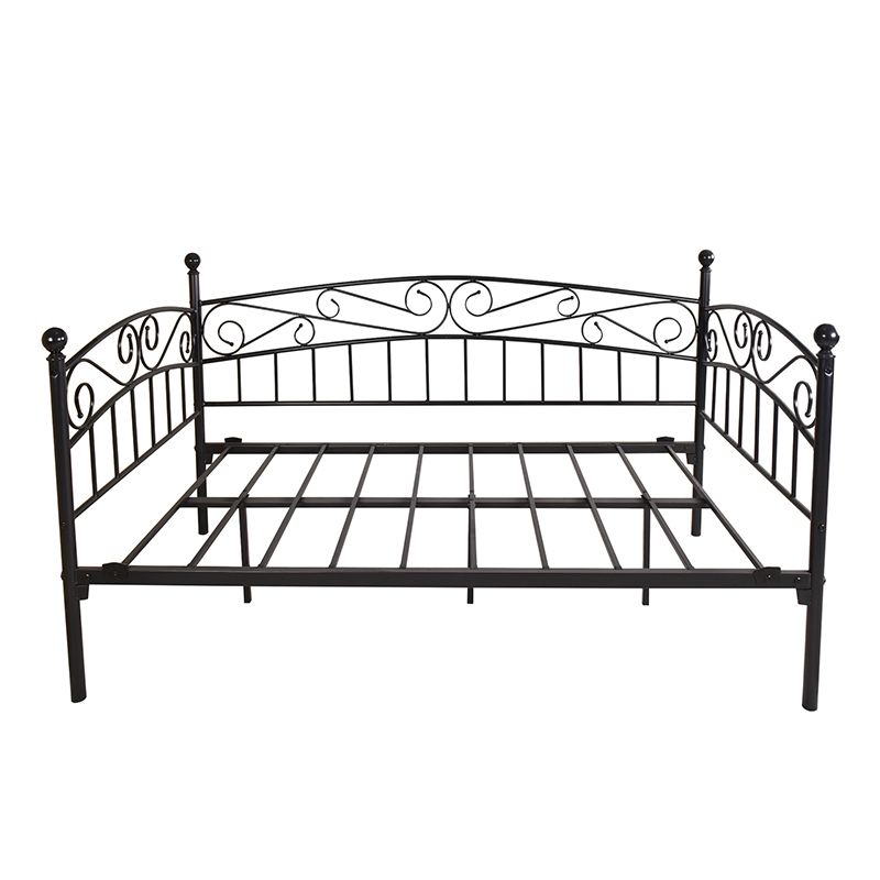 Twin Size Open-Frame Bed Contemporary Metal Wire-Grid Daybed