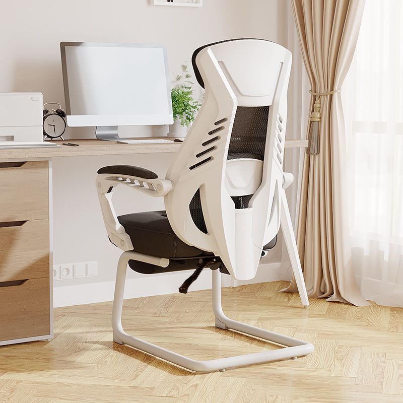 Modern Ergonomic No Wheels Arm Chair High Back Fixed Arms Office Desk