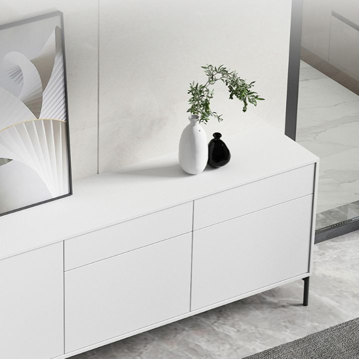 Modern Rectangle Storage Cabinet Sideboard Wooden Sideboard with Drawers and Doors