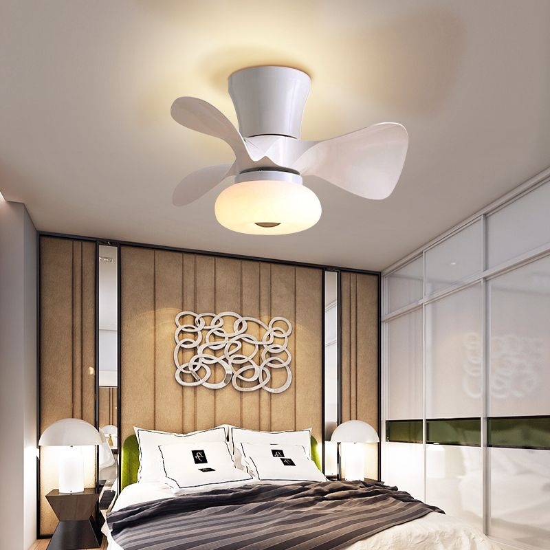 Chlidren Ceiling Fan Light LED Ceiling Mount Lamp with Silica Gel Shade for Kid's Room