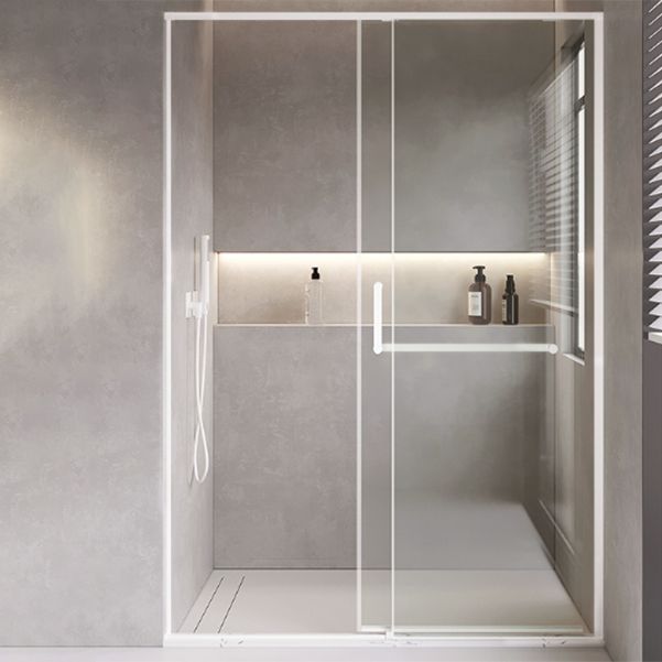 Semi Frameless Shower Bath Door Single Sliding Tempered Shower Doors