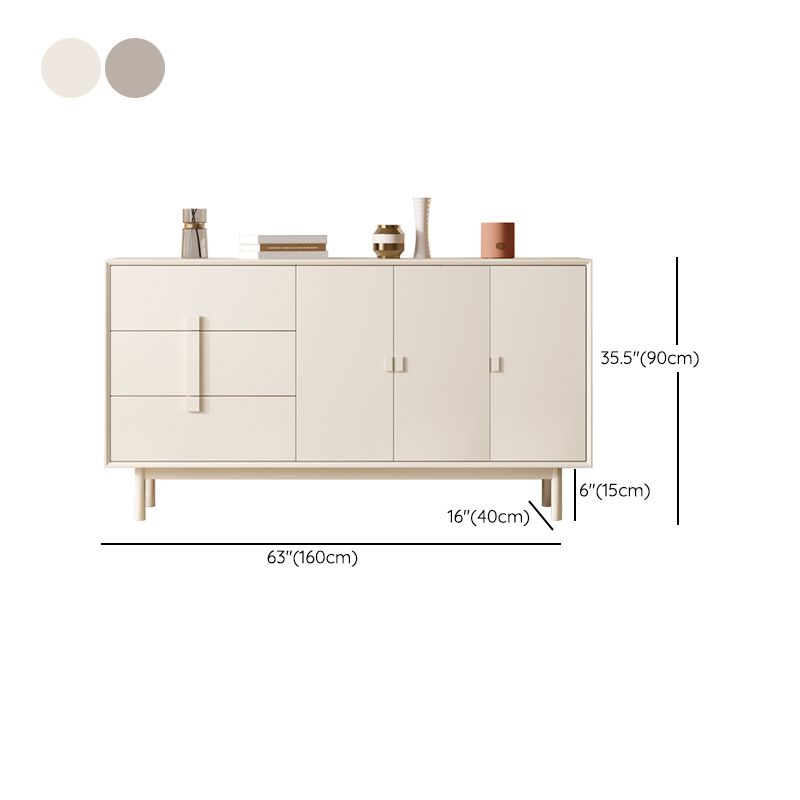 Contemporary Sideboard Cabinet Birch Sideboard Table with Doors for Living Room