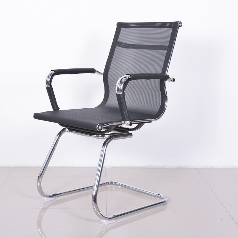 Modern Arms Included Office Chair No Distressing Chrome Frame Chair