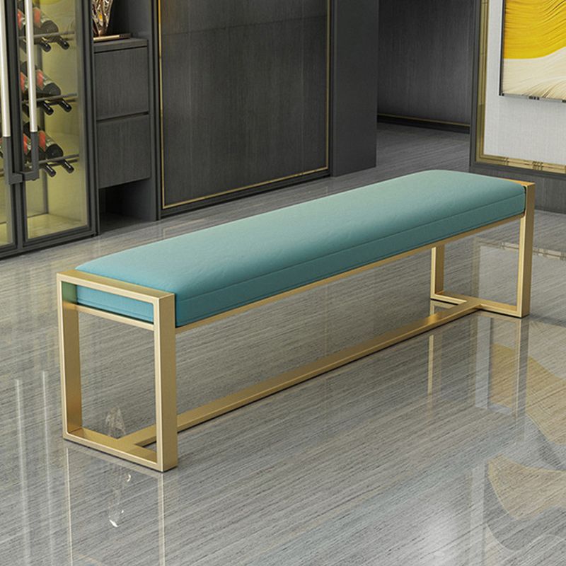 Glam Solid Color Entryway Bench Upholstered Entryway Bench with Cushioned