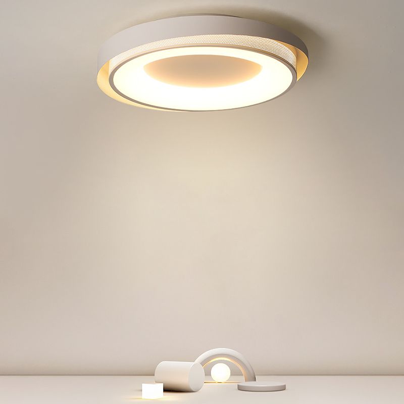 LED Modern Ceiling Light White Flush Mount Lighting for Restaurant