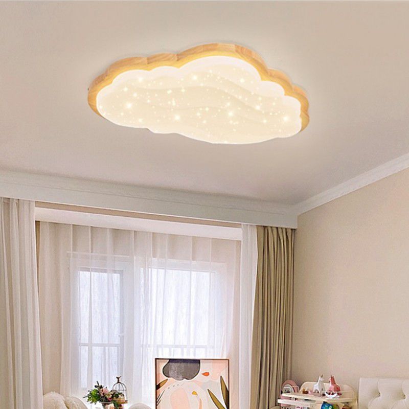 Cloud Shape Ceiling Mount Light LED Ceiling Light with Acrylic Shade for Bedroom