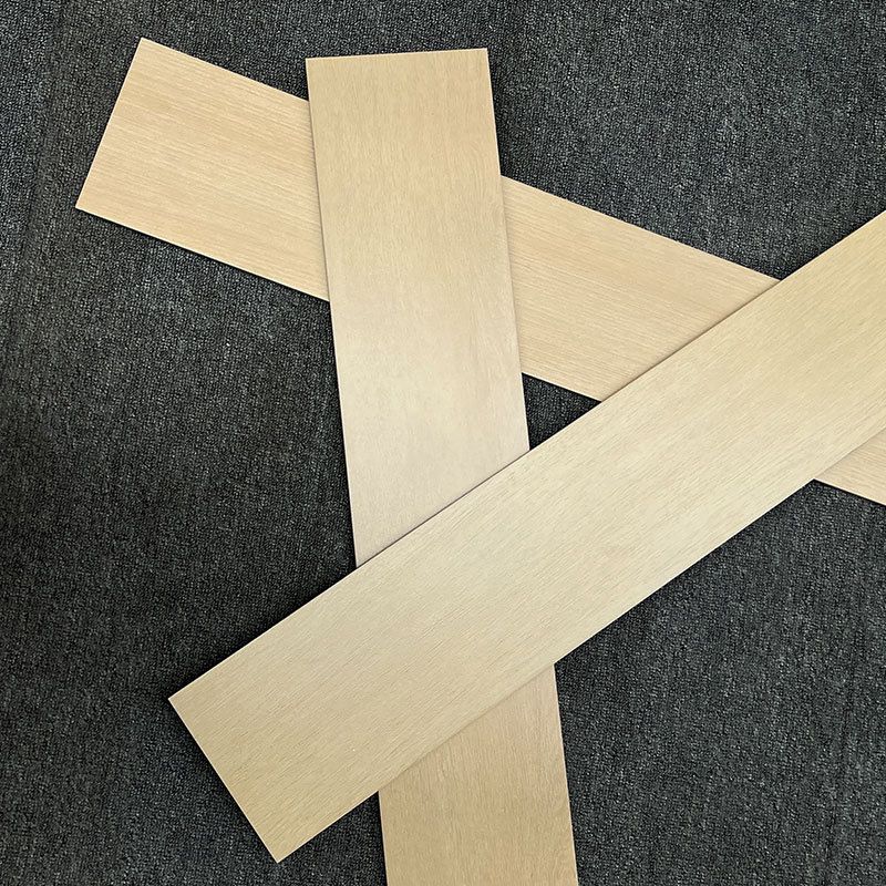 Modern Style Floor Tile Solid Color Straight Edge Wooden Effect Rectangle Floor Tile