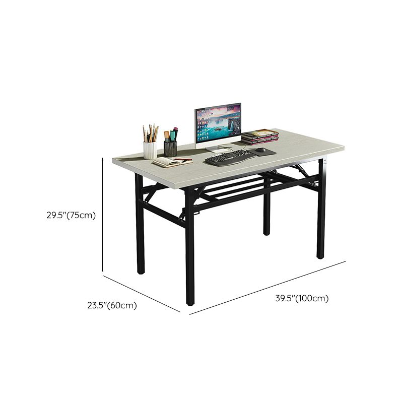 Contemporary Folding Parsons Base Writing Desk Home Office Desk,29.5" H