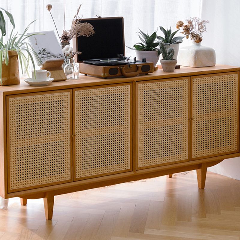 Home Storage Sideboard Modern Wooden  Sideboard Cabinet with Doors