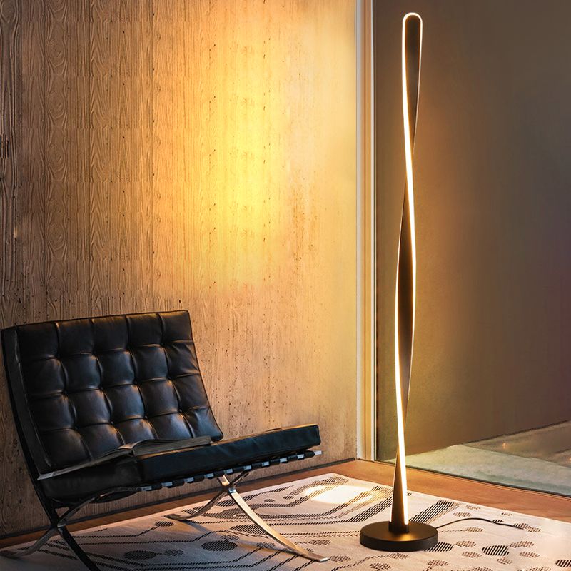 Simplicity Linear Standing Lamp Creative Metal Living Room LED Floor Light