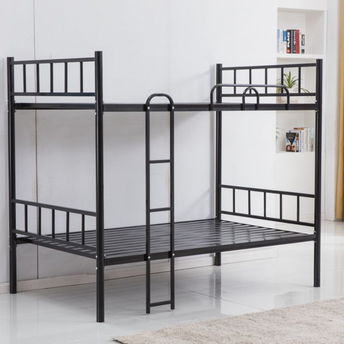 Scandinavian Iron with Guardrail Headboard No Theme Standard Bed