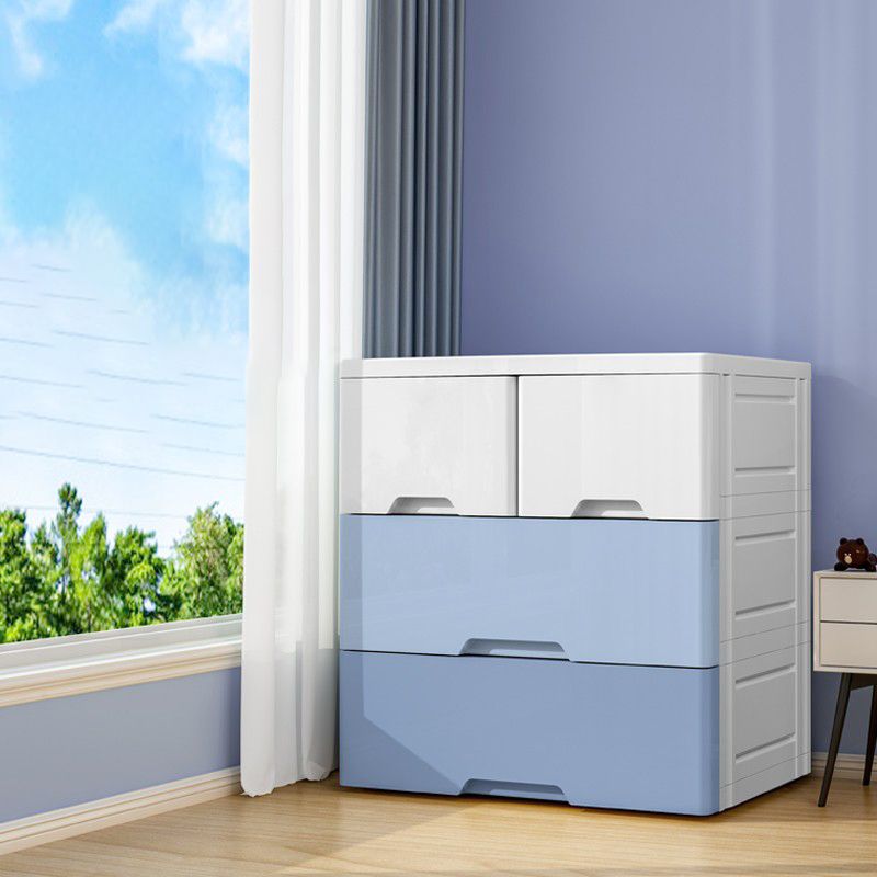 Modern Dresser Plastic Kids Nightstand with Drawers for Kids