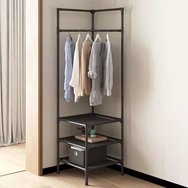 Metal Coat Hanger Shelves and Hanging Rail Industrial Hall Stand