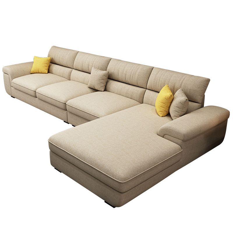 38,5 "H Scandinavian Leinenflarge Arm Sofa & Chaise Lounge für Wohnzimmer