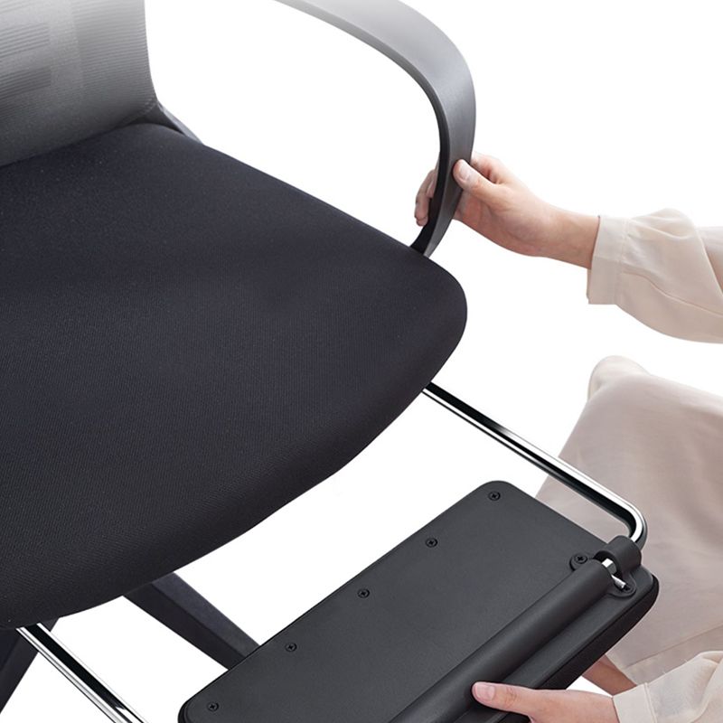 Fixed Arms Desk Chair Modern Ergonomic Office Chair with Breathable Back