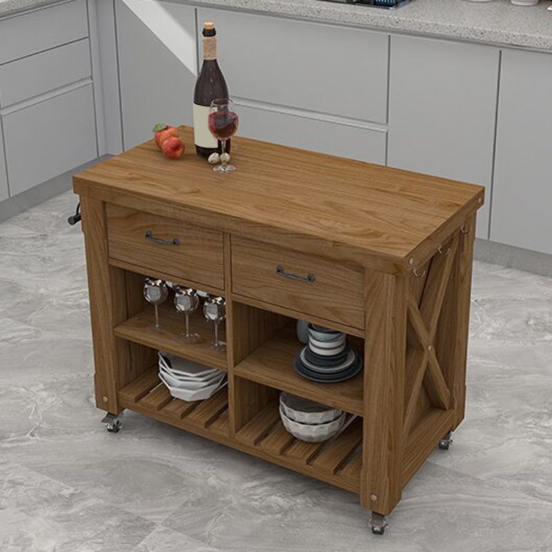 Rolling Modern Kitchen Trolley Wooden Kitchen Trolley for Kitchen