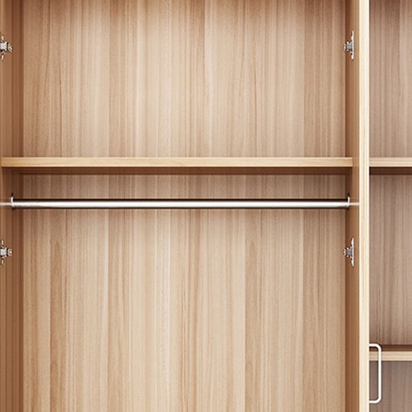 Manufactured Wooden Kids Closet Modern Style Bedroom Wardrobe Closet with Garment Rod